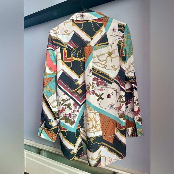 Floral/Paisley Design Button Down Blouse - Zara - Picture 2 of 2